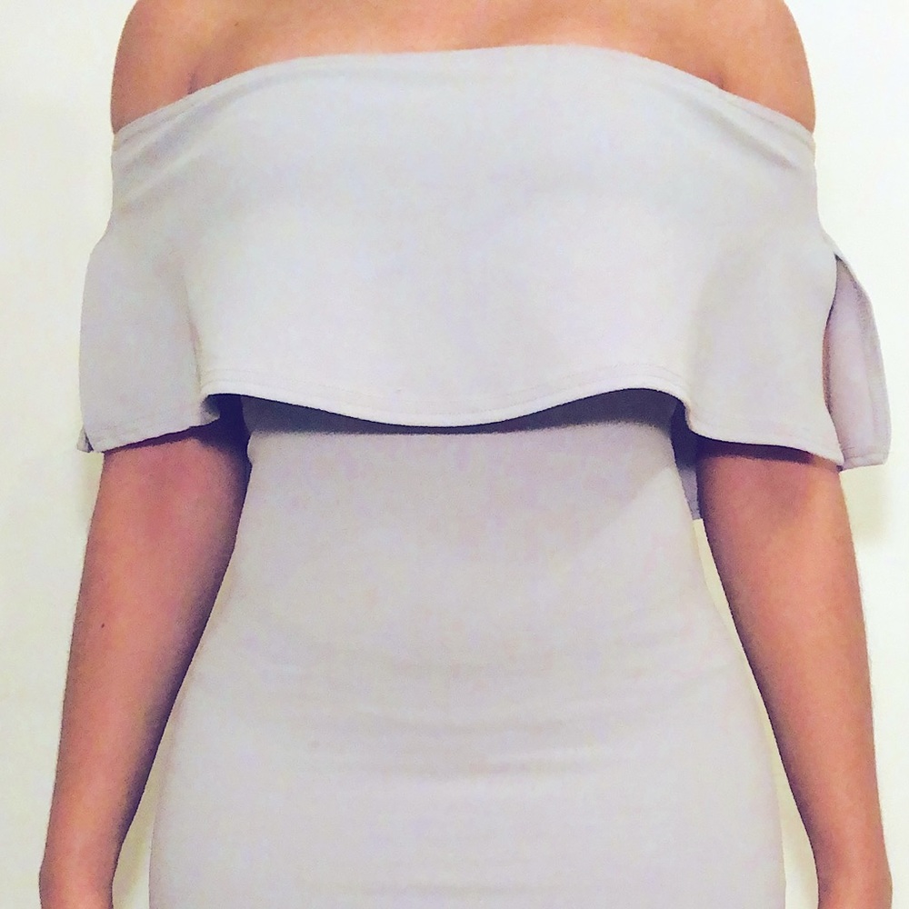 NEW: Pretty little thing off the shoulder Dress.